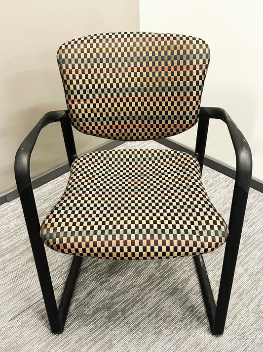 Haworth Imrpov Guest Chair - Red Pattern